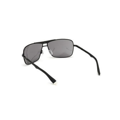 WEB EYEWEAR Black Metal Sunglasses
