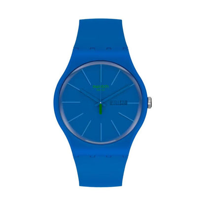 SWATCH Blue Plastic Dress Watch