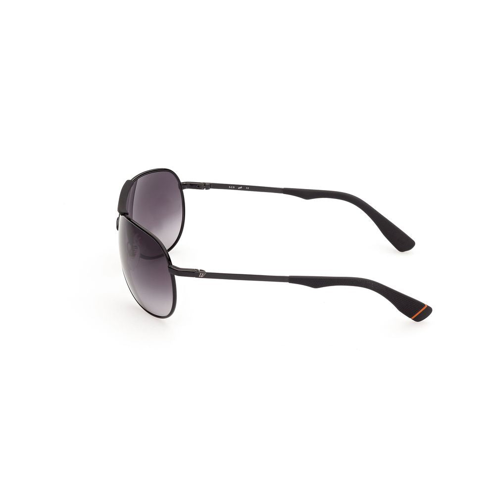 WEB EYEWEAR Black Metal Sunglasses