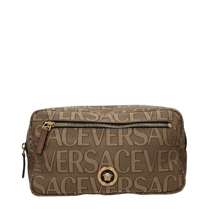 Versace Beige Fabric Backpack