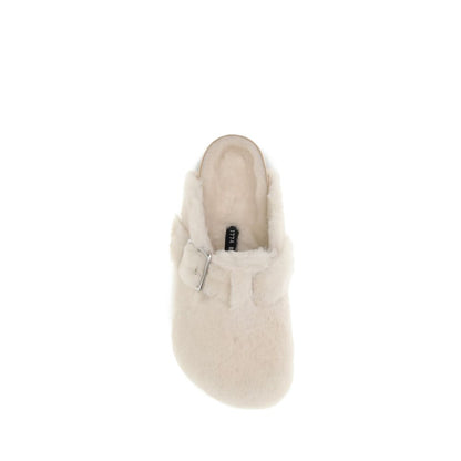 BIRKENSTOCK 1774 Cream Lamb Ovis Aries Aries Mules