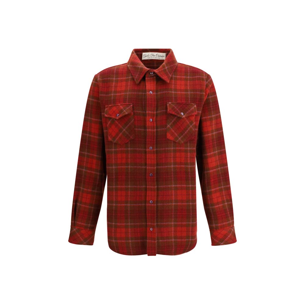 God's True Cashmere Multicolor Cashmere Shirt