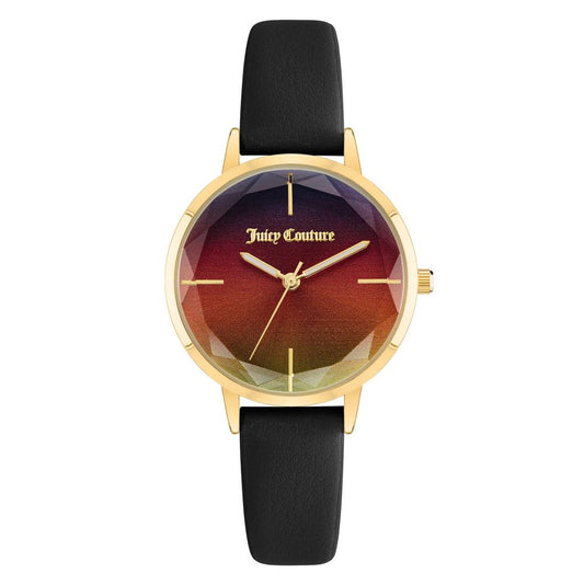 Juicy Couture Black Plastic Dress Watch