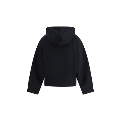 Ganni Black Cotton Sweatshirt