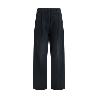 Golden Goose Black Cotton Casual Pants