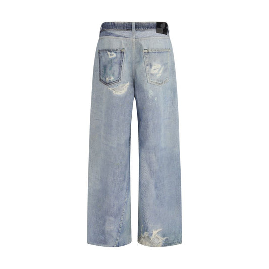 Our Legacy Blue Cotton Relaxed Fit Jeans