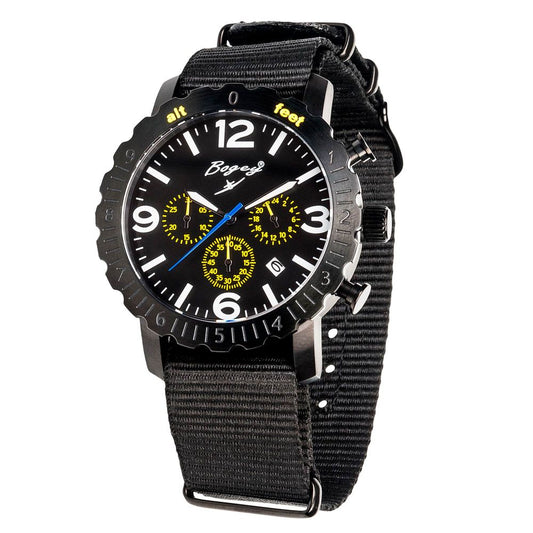 BOGEY Black Rubber Sport Watch