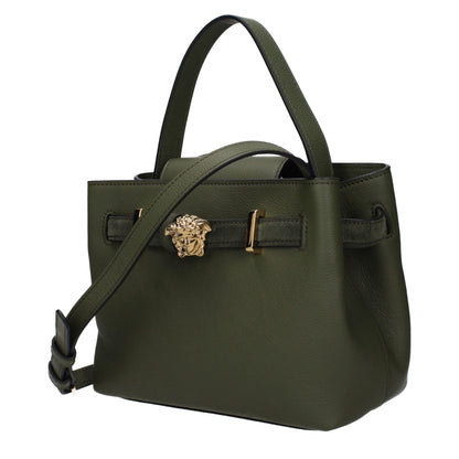 Versace Green Leather Handbag