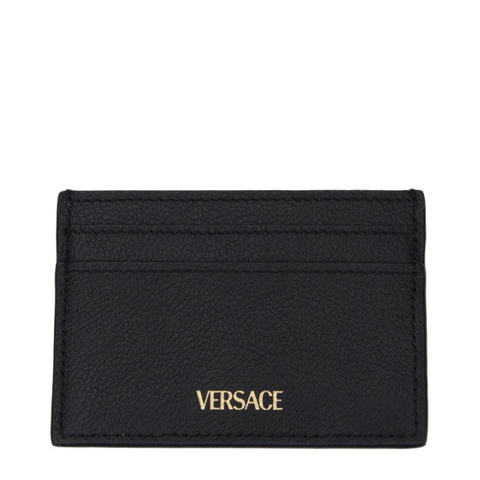 Versace Black Leather Cardholder