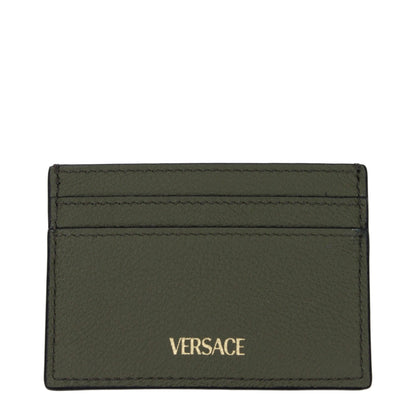 Versace Green Leather Cardholder