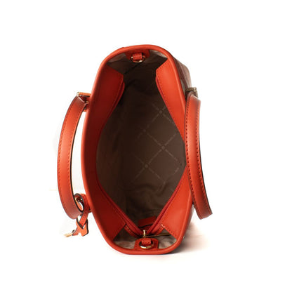 Michael Kors Orange Canvas Tote Bag