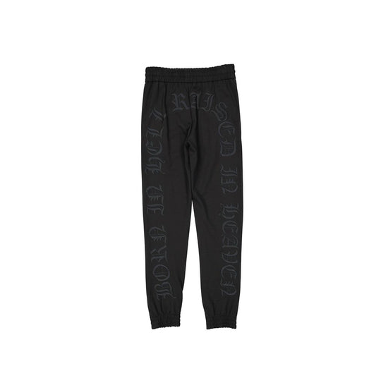 Philipp Plein Black Elastane Joggers (Workout Pants)