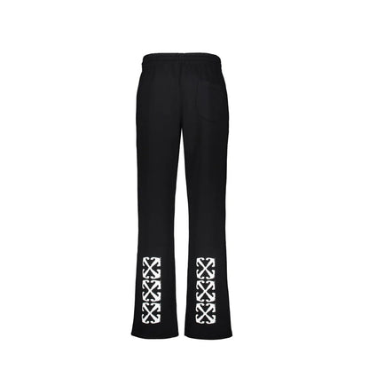 Off-White Black Cotton Athletic Pants