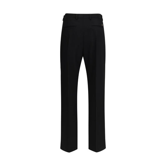 Valentino Black Wool Oves Aries Dress Pants