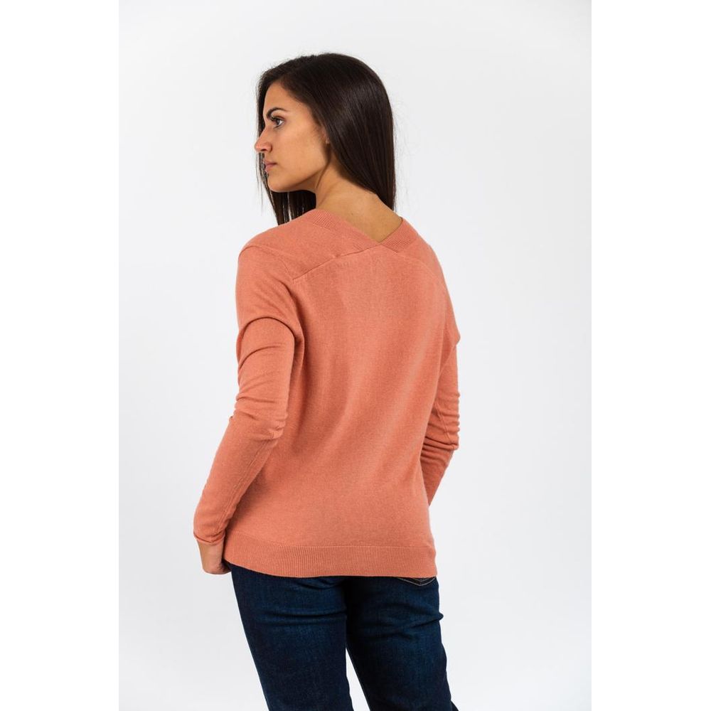 Gas Pink Viscose Cardigan