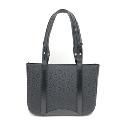 Celine Black C Macadam Canvas Tote Bag