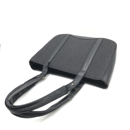 Celine Black C Macadam Canvas Tote Bag