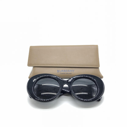 Burberry Black Oversized Round Sunglasses