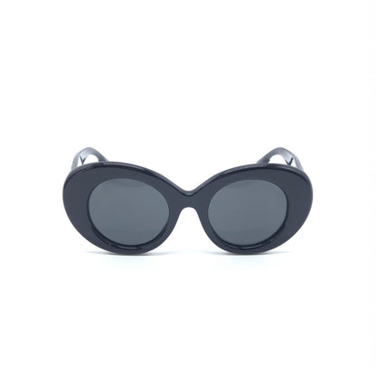 Burberry Black Oversized Round Sunglasses