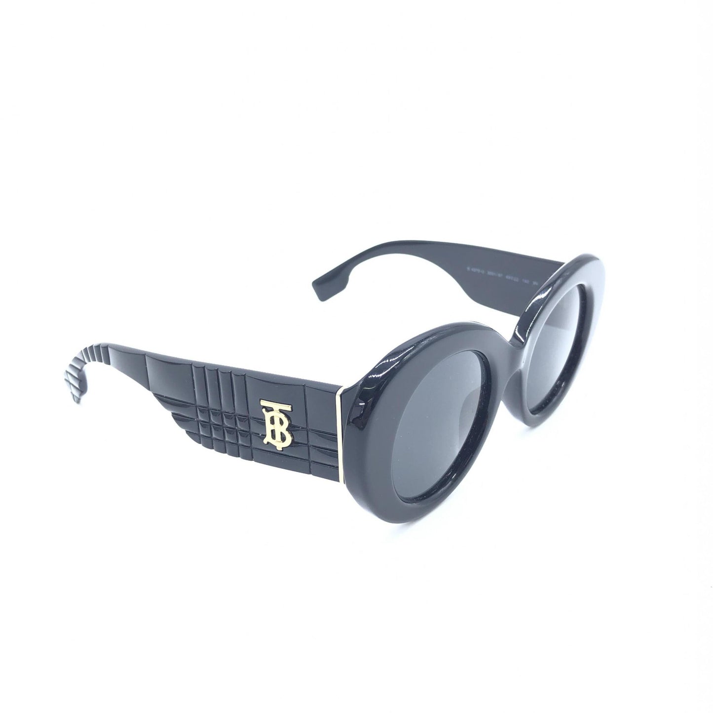 Burberry Black Oversized Round Sunglasses