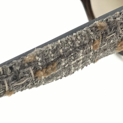 Chanel Brown Frame With Tweed Accents Sunglasses