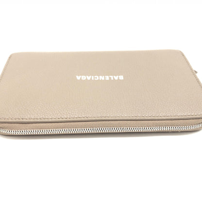 Balenciaga Calfskin Zip Around Wallet