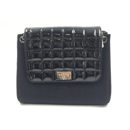 Chanel Chocolate Bar Patent Leather Shoulder Bag