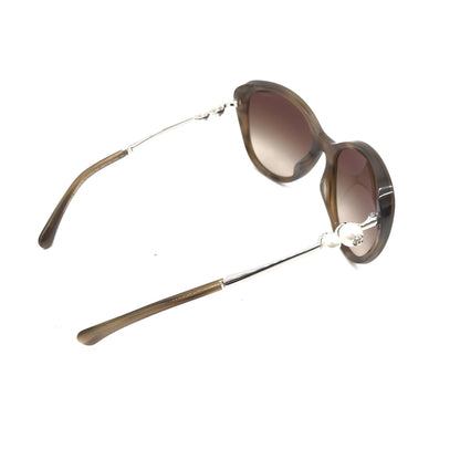 Chanel Cat-Eye Sunglasses With Pearl Detailing