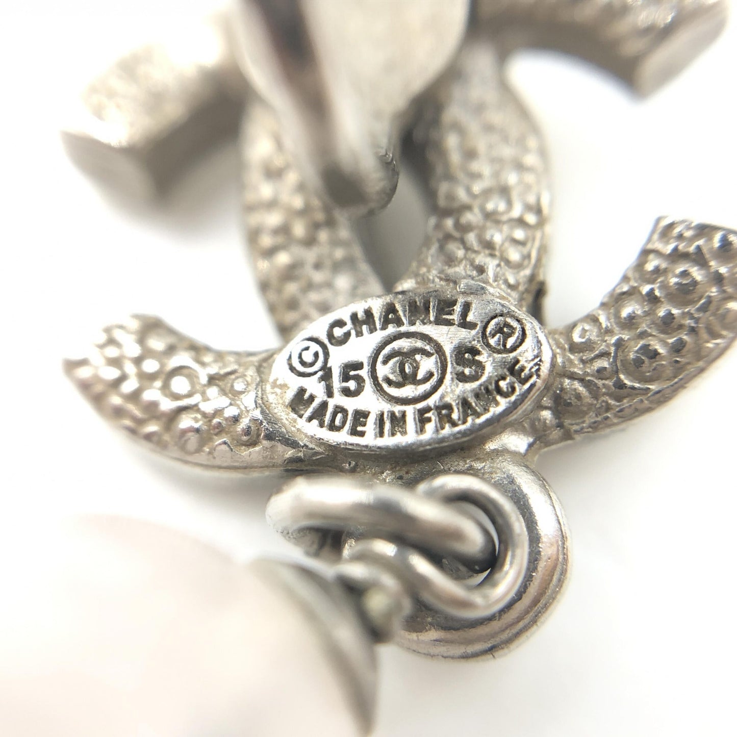 Chanel CC Crystal Faux Pearl Earrings