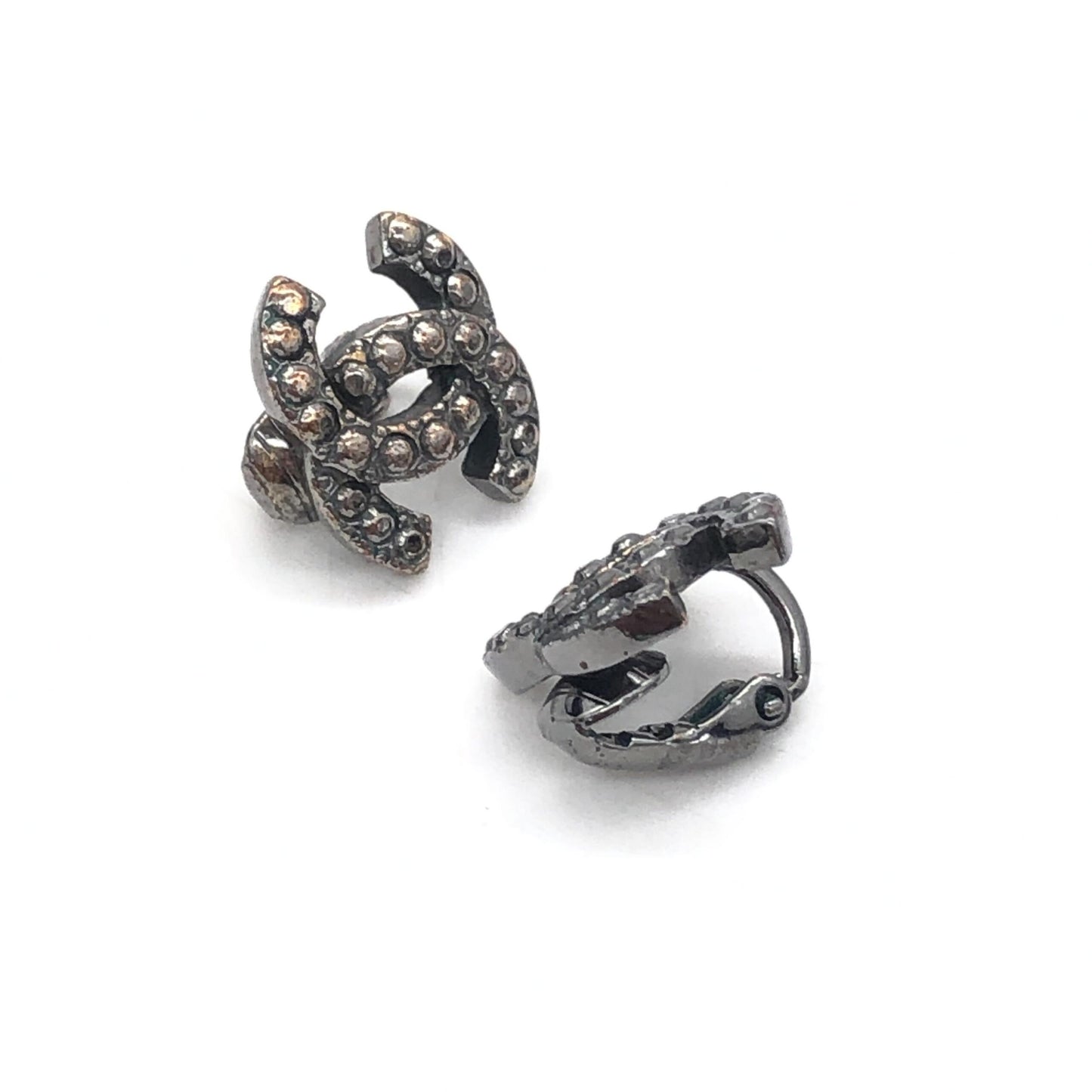 Chanel Coco Mark Rhinestone Earrings