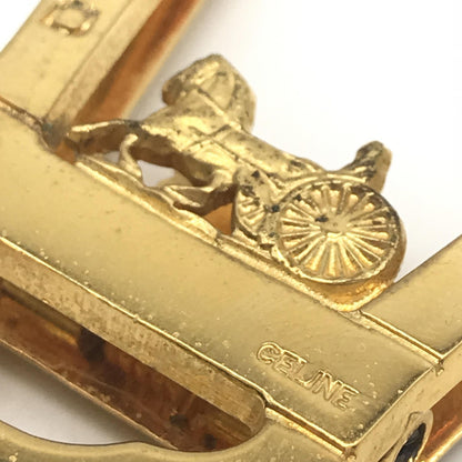Celine Equestrian Design Money Clip, Gold Plated