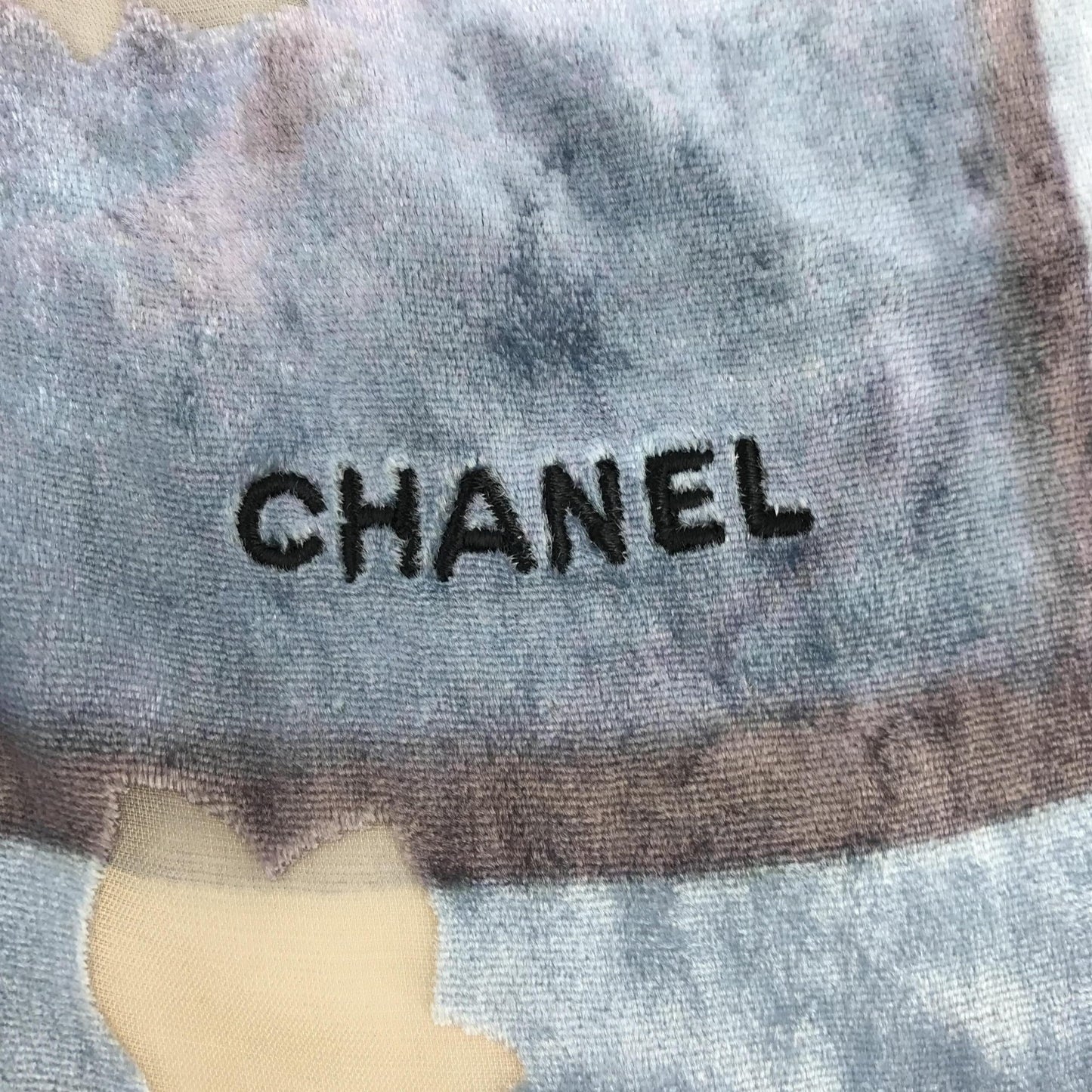 Chanel Silk Scarf: Abstract Floral Design