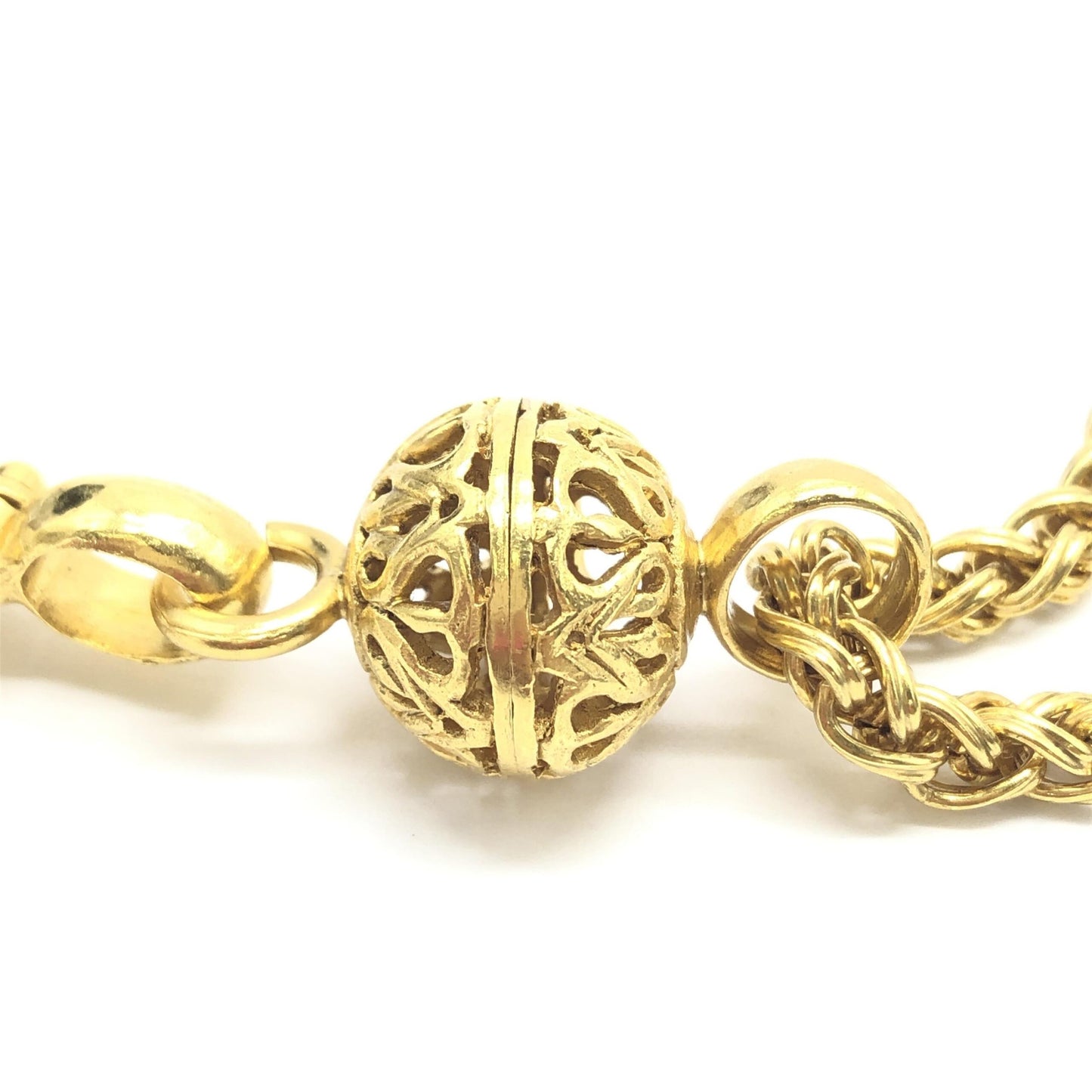 Chanel Gold Plated Coco Mark Necklace