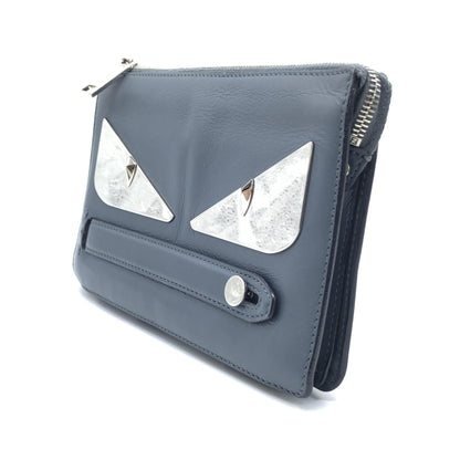 Fendi Leather Pouch With Monster Design