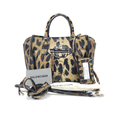 Balenciaga Mini Leopard Print Classic City Bag