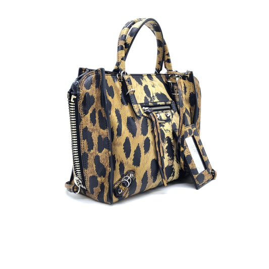 Balenciaga Mini Leopard Print Classic City Bag