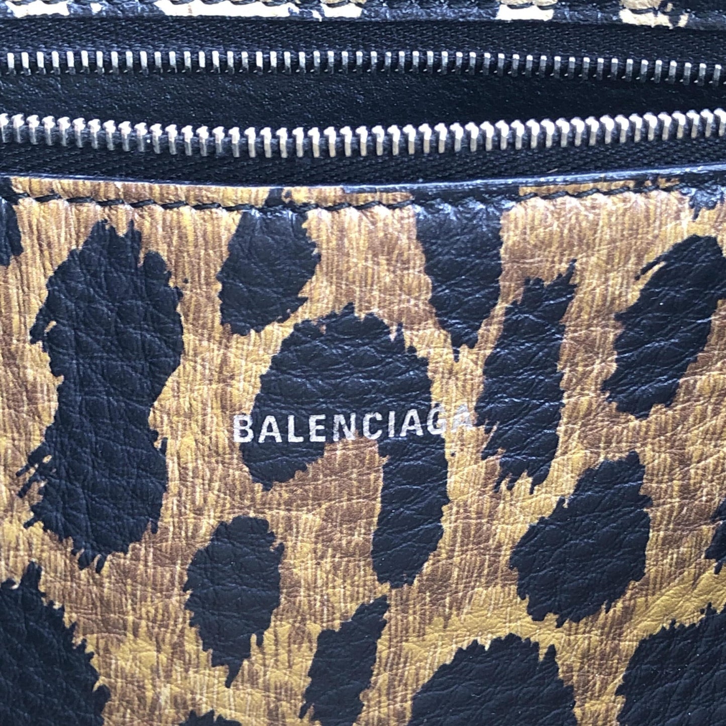 Balenciaga Mini Leopard Print Classic City Bag
