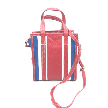 Balenciaga Multicolor Striped Leather Tote Bag
