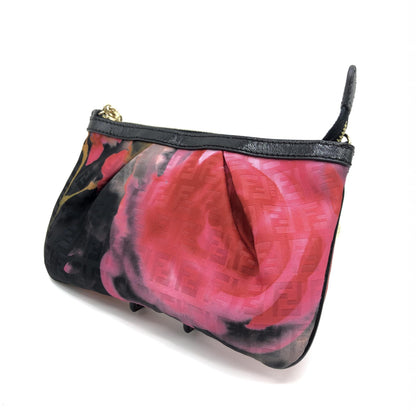 Fendi Multicolor Floral Print Shoulder Bag