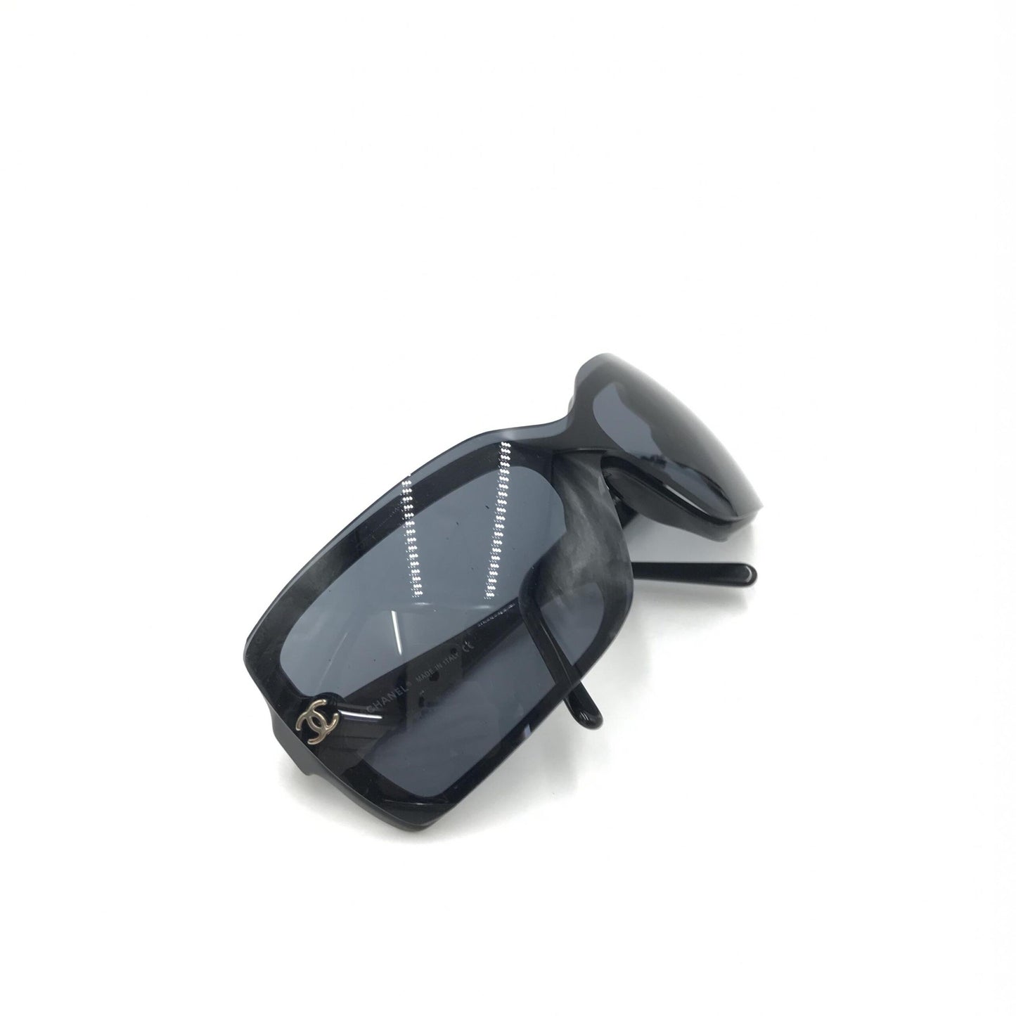 Chanel Oversized Black Sunglasses With Case