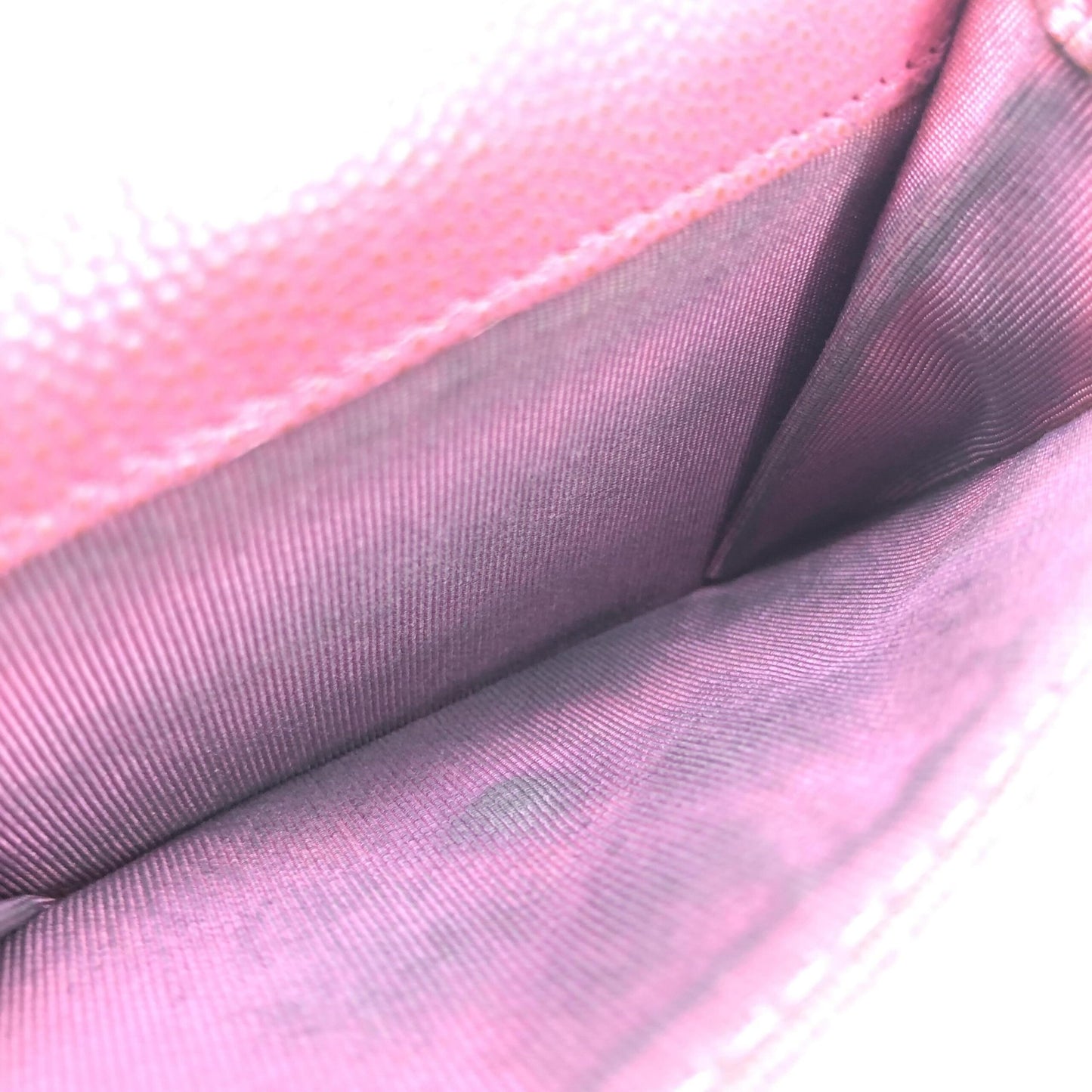 Chanel Pink Leather Quilted Flap Wallet