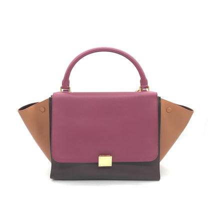 Celine Tricolor Leather Trapeze Handbag