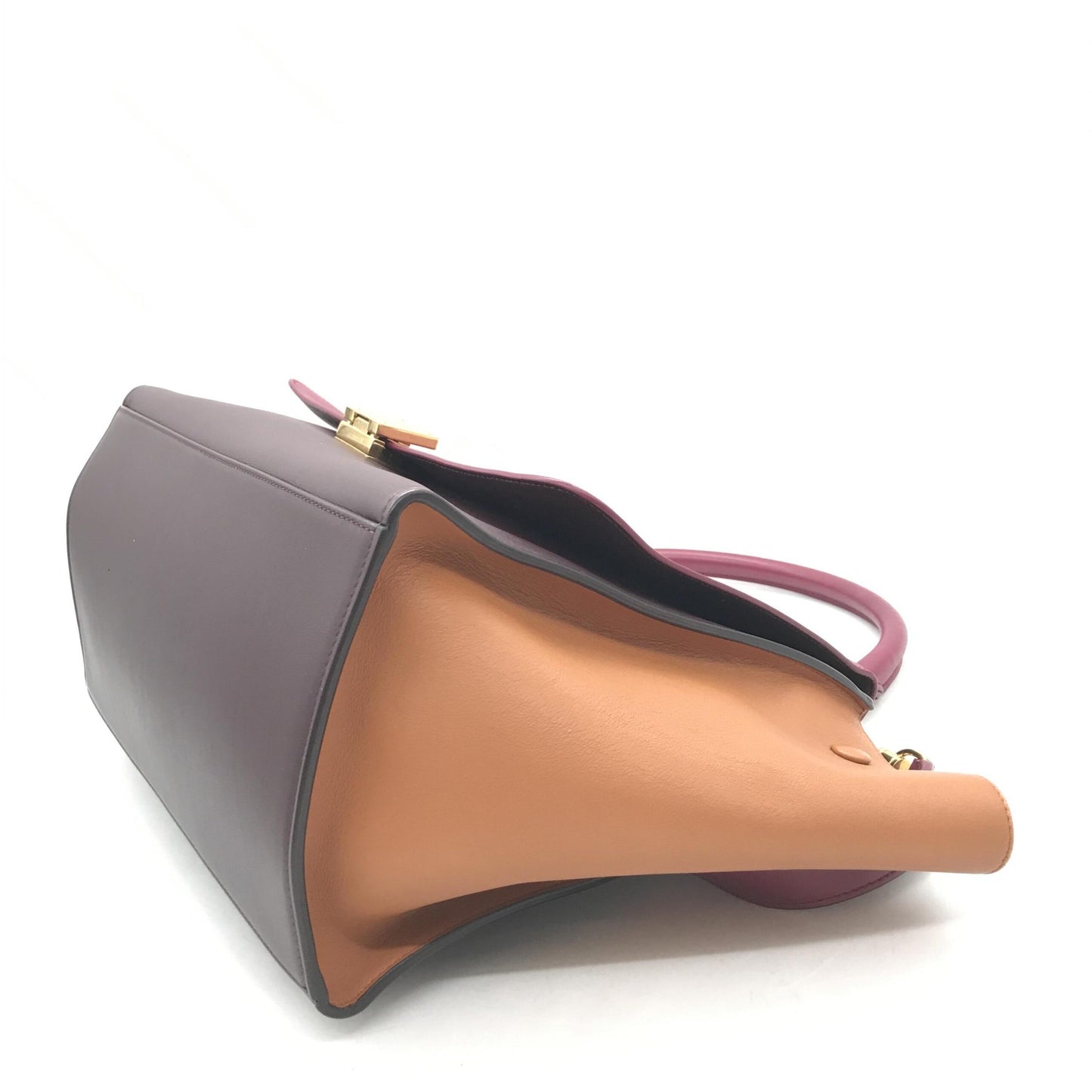 Celine Tricolor Leather Trapeze Handbag