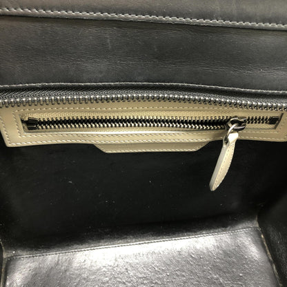 Celine Tri-Color Leather Luggage Tote Handbag