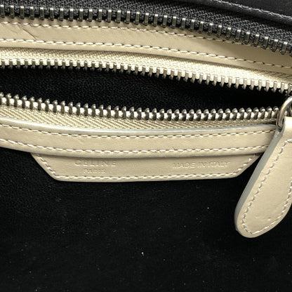 Celine Tri-Color Leather Luggage Tote Handbag