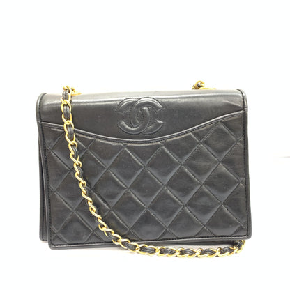Chanel CC Vintage Matelasse Lambskin Shoulder Chain Flap