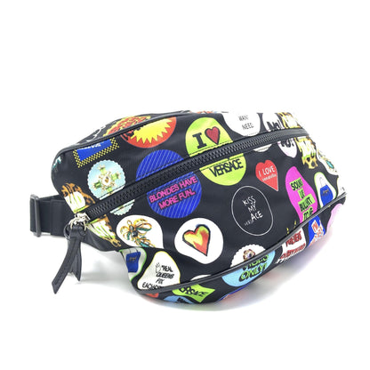 Versace Versache Nylon Travel Stamp Vanity Pouch