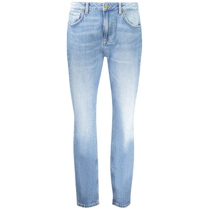 Pepe Jeans Blue Cotton Tapered Jeans