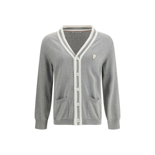 Brunello Cucinelli Gray Cotton Cardigan