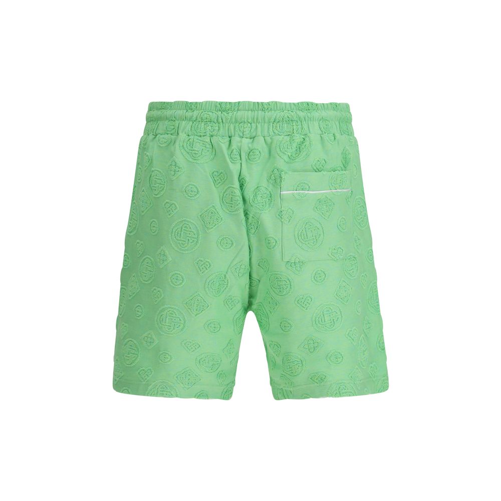 Casablanca Bicolor Cotton Bermuda Shorts